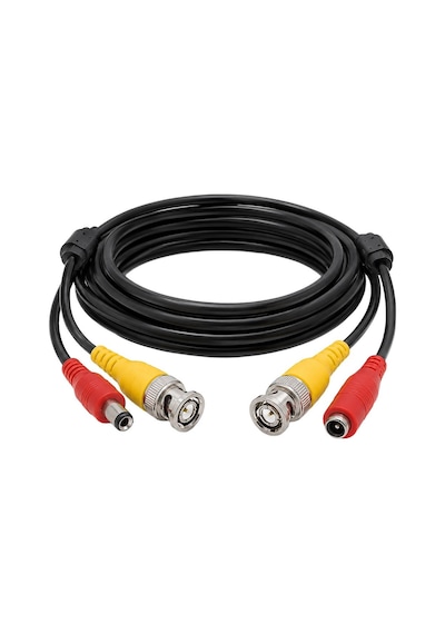 Powermaster Pm-13816 Bnc Video Ve Güç Kablosu 5 Metre Güvenlik Kamera Bağlantısı