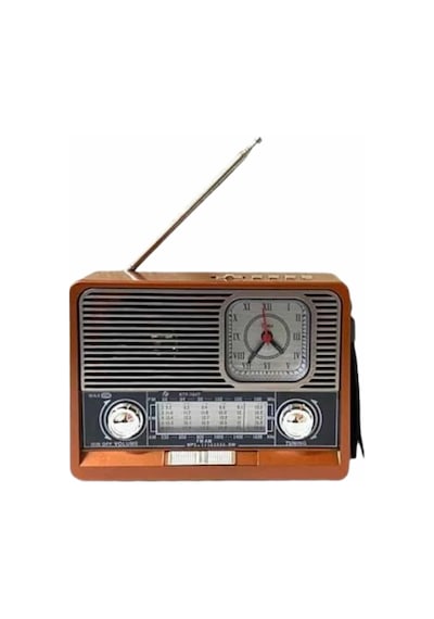 Mey İthalat Vintage Nostaljik Radyo Aux Usb Sd Kart Girişli Şarjlı Bluetooth Bağlantılı 02605329