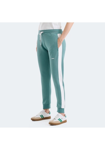 Slazenger VEVA Kadın Cepli Yeşil Eşofman Altı