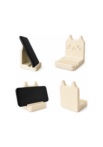 Kedi Tasarımlı Telefon Standı Masaüstü Telefon Tutucu Dekoratif Telefon Ve Tablet Standı Çok Renkli