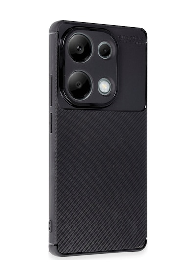 Note 13 Pro 4g Kılıf Auto Focus Karbon Kapak - Siyah