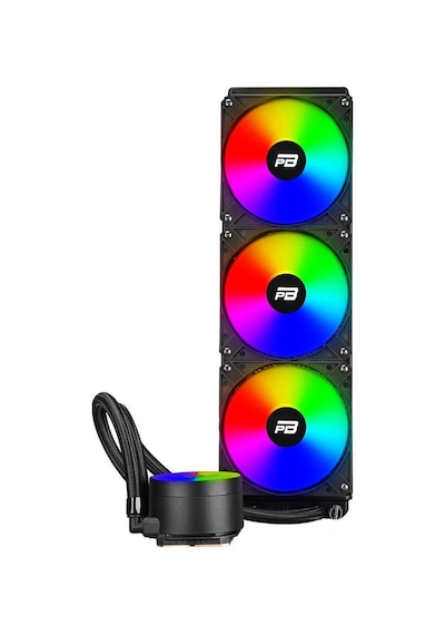 Powerboost Noble 360 Raınbow Fanlı 360mm Lga1700/am4/am5 Uyumlu Siyah Sıvı Soğutucu