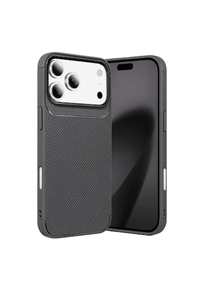 Apple İphone 18 Pro Auto Focus Karbon Kapak - Gri