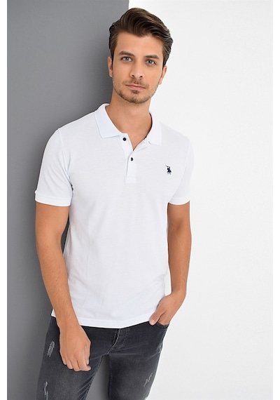 T8561 Dewberry Erkek Tshırt-beyaz Beyaz