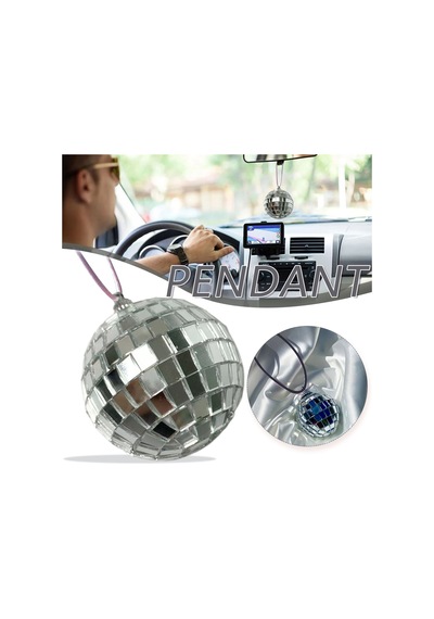 Disko Ball Dikiz Ayna Askı Çok Hafifli String Bling Kolye Araba Partisi Veya Dj Aydınlatma Efektleri