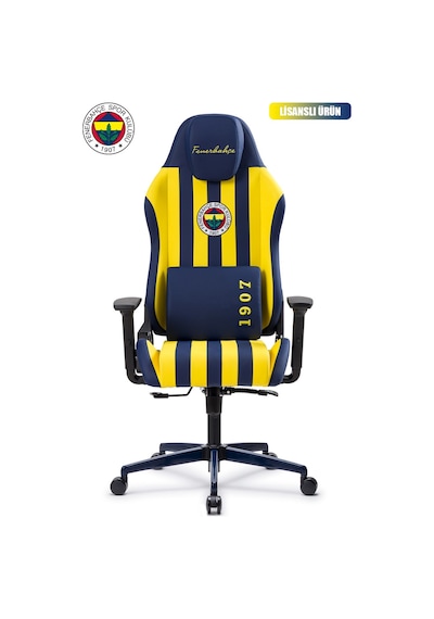 Fanchair X Fenerbahçe Çubuklu Lisanslı Oyuncu Koltuğu-33 Sarı