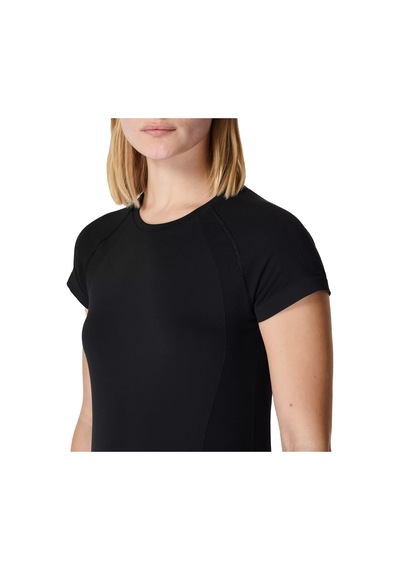 Sweaty Betty Athlete Seamless Workout T-shirt Blk SIYAH Siyah
