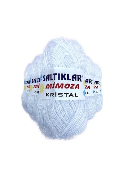 5 Adet Mimoza Kristal Işıltılı Şal Patik Yelek İpi Optik Çok Renkli