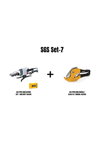 Sgs Set-7 Sgs Pprc Boru Kaynak Seti - 1500 Watt Sgs348+sgs Pprc Boru Makası / Class 42 / Manual Sgs1010