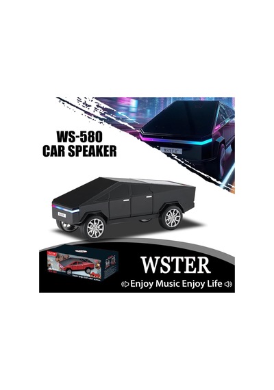 Cybertruck Görünümlü Bluetooth Speaker Sd Kart Usb Fm Radyolu Şarjlı Taşınabilir Hoparlör