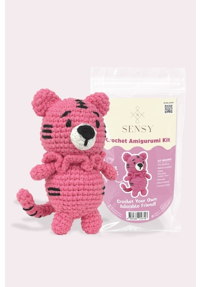 Sensy Amigurumi Kit Başlangıç Seviye Amigurumi Kiti Amigurumi Örgü Kit Rosie Tigre