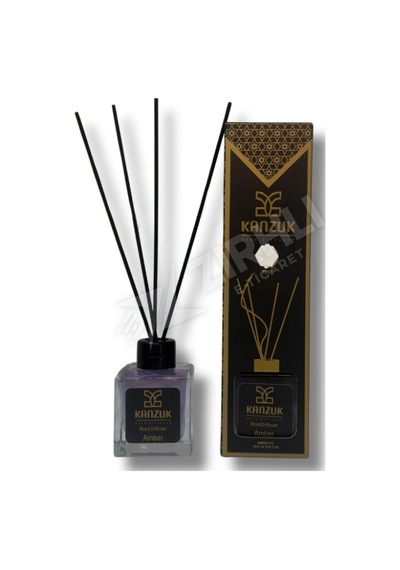 5 Adet Kanzuk Reed Diffuser Amber Bambu Çubuk 100 Ml Diğer