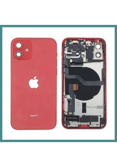 Trendexa Apple iPhone Uyumlu 12 Uyumlu Full Dolu Kasa Kırmızı Mac