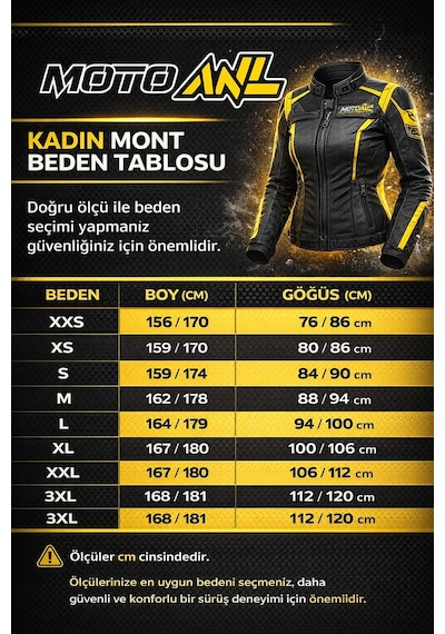 Motosiklet Kadın Mont 4 Mevsim Dynamic Siyah-pembe Motorcu Montu
