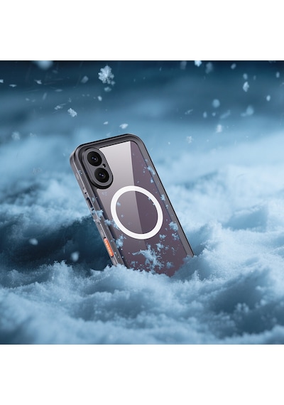 Apple Uyumlu iPhone 17 Kılıf 1-1 Su Geçirmez Kılıf - Siyah