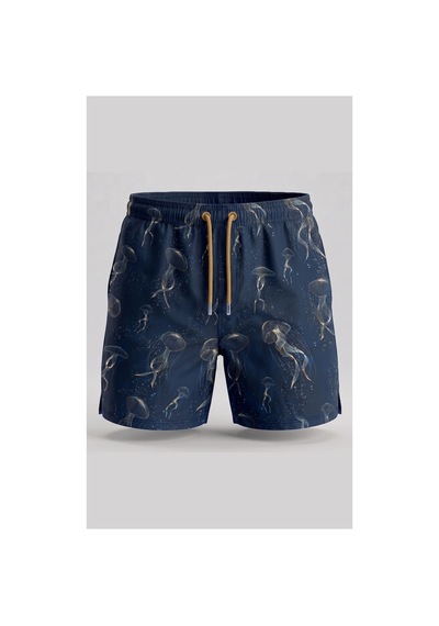 Wild Wood Garment Wild Wood "glow Jellyfish" Işıltılı Hızlı Kuruyan Erkek Deniz Şortu Füme
