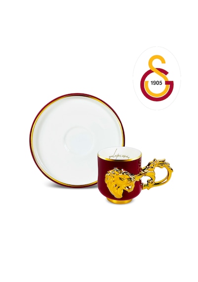 Karaca X Taraftar Galatasaray Lisanslı 2 Kişilik Kahve Fincan Takımı 90 Ml Kırmızı