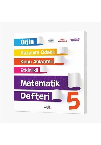 Orjin 5. Sınıf Matematik Defter Kurmay Yayınları