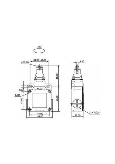 Cntd Csa-003 Metal Limit Switch