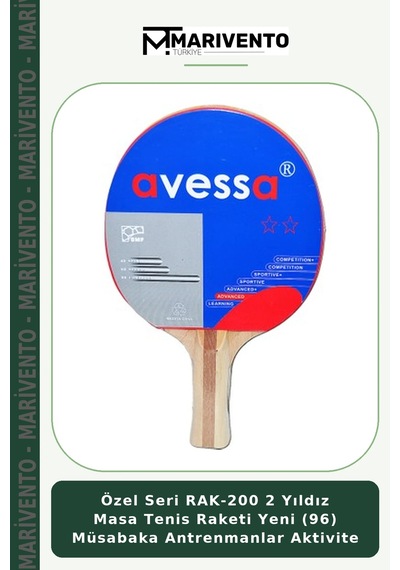Özel Seri Rak-200 2 Yıldız Masa Tenis Raketi Yeni 96 Müsabaka Antrenmanlar Aktivite