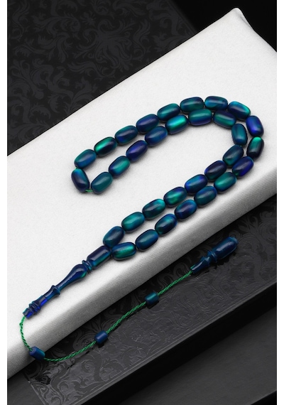 Alibaba Doğaltaş Opal Doğal Taş Tesbih 6 X 10 Mm Kapsül Kesim - T-1631
