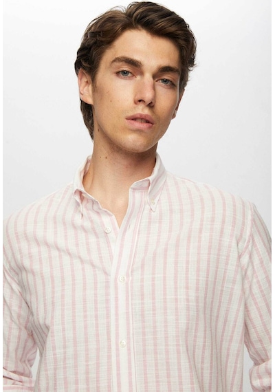 D'S Damat Ds Damat Slim Fit Pembe Çizgili Düğmeli Yaka %100 Pamuk Flamlı Yazlık Keten Görünümlü Gömlek 0HC02ORT06265 Pembe D'S Damat Ds Damat Slim Fit Pembe Çizgili Düğmeli Yaka %100 Pamuk Flamlı Yazlık Keten Görünümlü Gömlek 0HC02ORT06265 Pembe