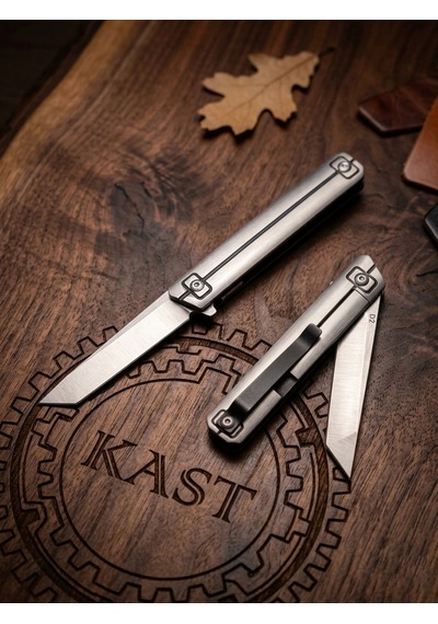 Knivox Browning Profesyonel Tanto Namlu D2 Çelik Çakı - Ultra İnce Tasarım Gri