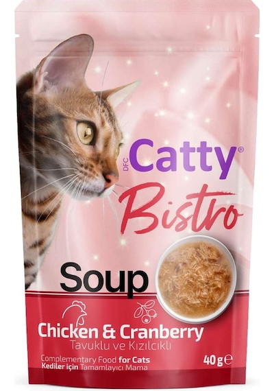Catty Bistro Tavuklu Ve Kızılcıklı Kedi Çorbası 40 Gr