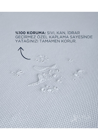 Tek Kişilik Sızdırmaz Yatak Koruyucu Alez Pratik Lastikli