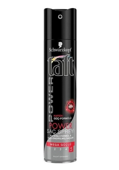 Taft Saç Spreyi 250ml. Power Caffeine 5