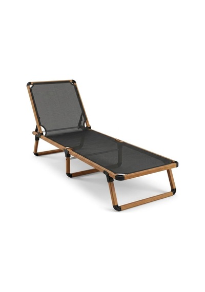 Alüminyum Katlanır Ve Taşınır Şezlong Teak+antrasit Diğer
