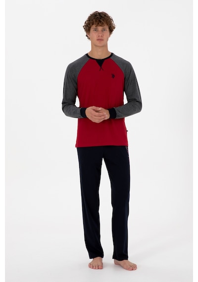 U.s. Polo Assn. Erkek Bordo Pijama Takım 50318618-vr014 Bordo