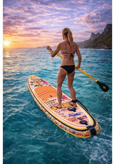 Paddle Board Sup Naughty Cat Şişme Stand 350x84x15cm Full Set