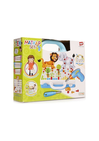 Birlik 3D Stem Eğitici Matkap Seti-Hayvanlar URT014-001