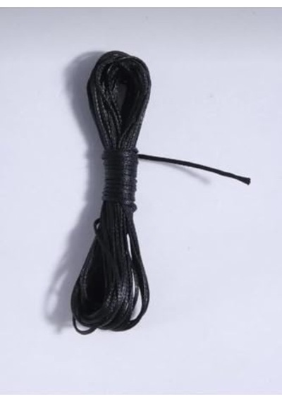 20 Mt 1.5 Mm Mumlu Ip Kolye, Takı Tasarım, Bileklik Ipi Siyah 000 Açık Krem
