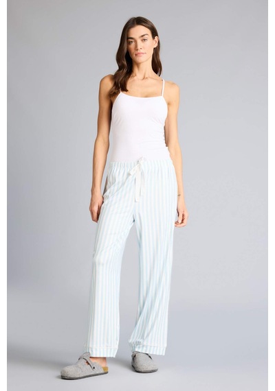 Defacto Regular Fit Çizgili Uzun Pijama Altı F6990ax26spbe772 Mavi-be772