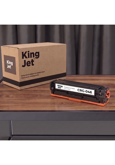 Kingjet Canon Uyumlu Crg-046 Siyah Standart Kapasiteli Tekli Çipli Uyumlu  Toner Mf731cdw