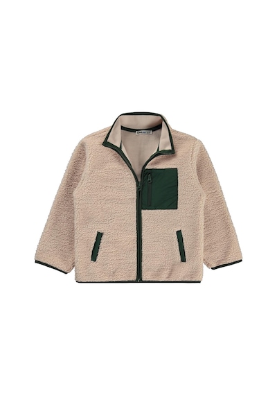 Civil Boys Mikro Cepli 10-13 Yaş Hırka - Bej Taş Rengi