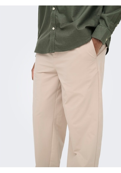 Only & Sons Sinus Tapered Erkek Bej Pantolon 22037322-slg Krem