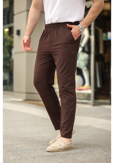 Madmext Acı Kahverengi Relaxed Erkek Pantolon 6510