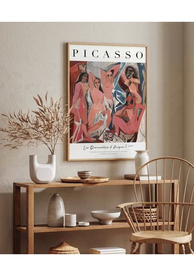 Çerçevesiz Poster Pablo Picasso Avignonlu Kızlar
