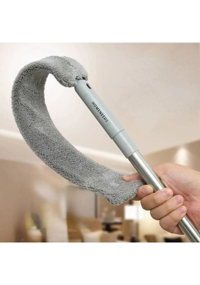 Mikrofiber Başlıklı Girintili Yüzey Dip Köşe Raf Temizleme Mopu V