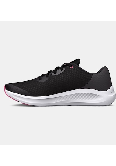 Under Armour Kız Çocuk UA Charged Pursuit 3 Koşu Ayakkabısı 3025011-001 Black  Jet Gray  White