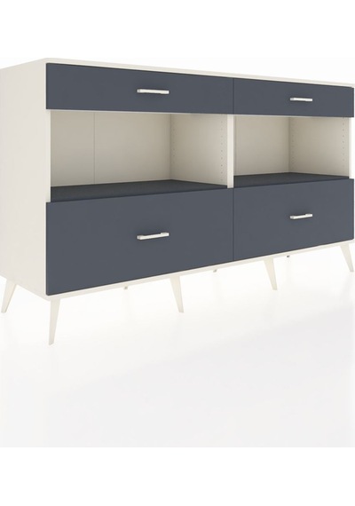 Hyperion Konsol 2 Raflı 4 Çekmeceli 176x44x99 Aytaşı-antrasit Aytaşı-antrasit Hyperion Konsol 2 Raflı 4 Çekmeceli 176x44x99 Aytaşı-antrasit Aytaşı-antrasit