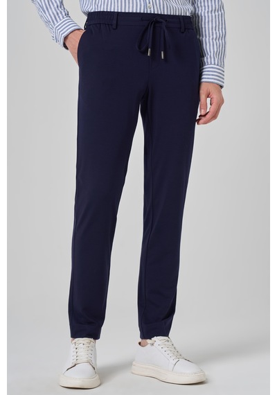 Morven Erkek Lacivert Örme Trend İpli Slim Fit Jogger Pantolon 26ms003004200 Lacivert