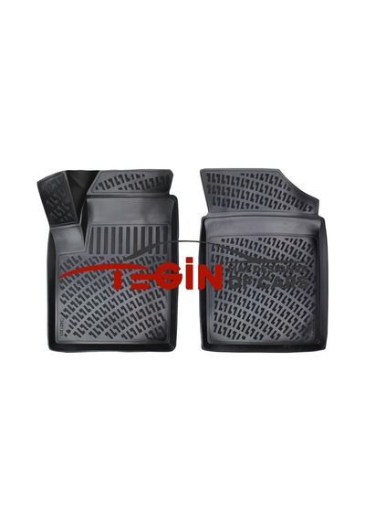 Citroen Berlingo Panelvan 2 Parça 1999 Geometrik Desenli 3d Havuzlu Ön Paspas Siyah