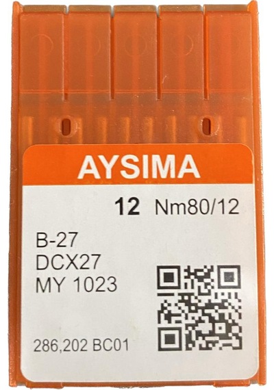 Aysıma Sanayi Tip Overlok Makinası İğnesi Dcx27 Nm80/12