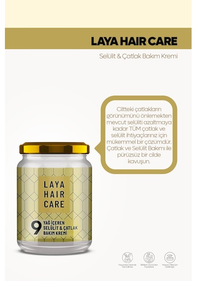 Laya Hair Care Selülit ve Çatlak Bakım Kremi 190 ML