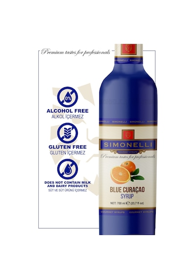 Simonelli Kahve ve Kokteyl Şurubu Turunç Aromalı 700 ML + Pompa