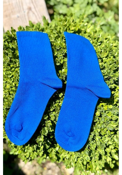 Lousocks Unisex Lacivert Düz Renk Tenis Spor Çorabı